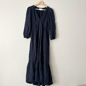NEW Xirena Cotton Navy Blue Lennox Dress